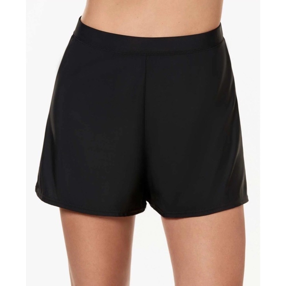 Miraclesuit NWOT Swim Shorts Swim Bottom Black Size 16 High Waist Loose Leg